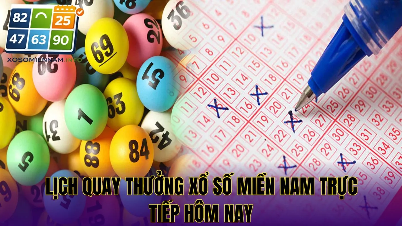 Lịch quay thưởng xổ số miền Nam trực tiếp hôm nay