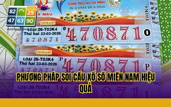 Phương pháp soi cầu xổ số miền Nam hiệu quả